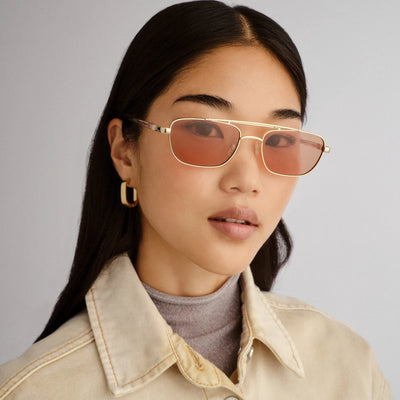 LE SPECS LE MIMI GOLD CINNAMON TINT