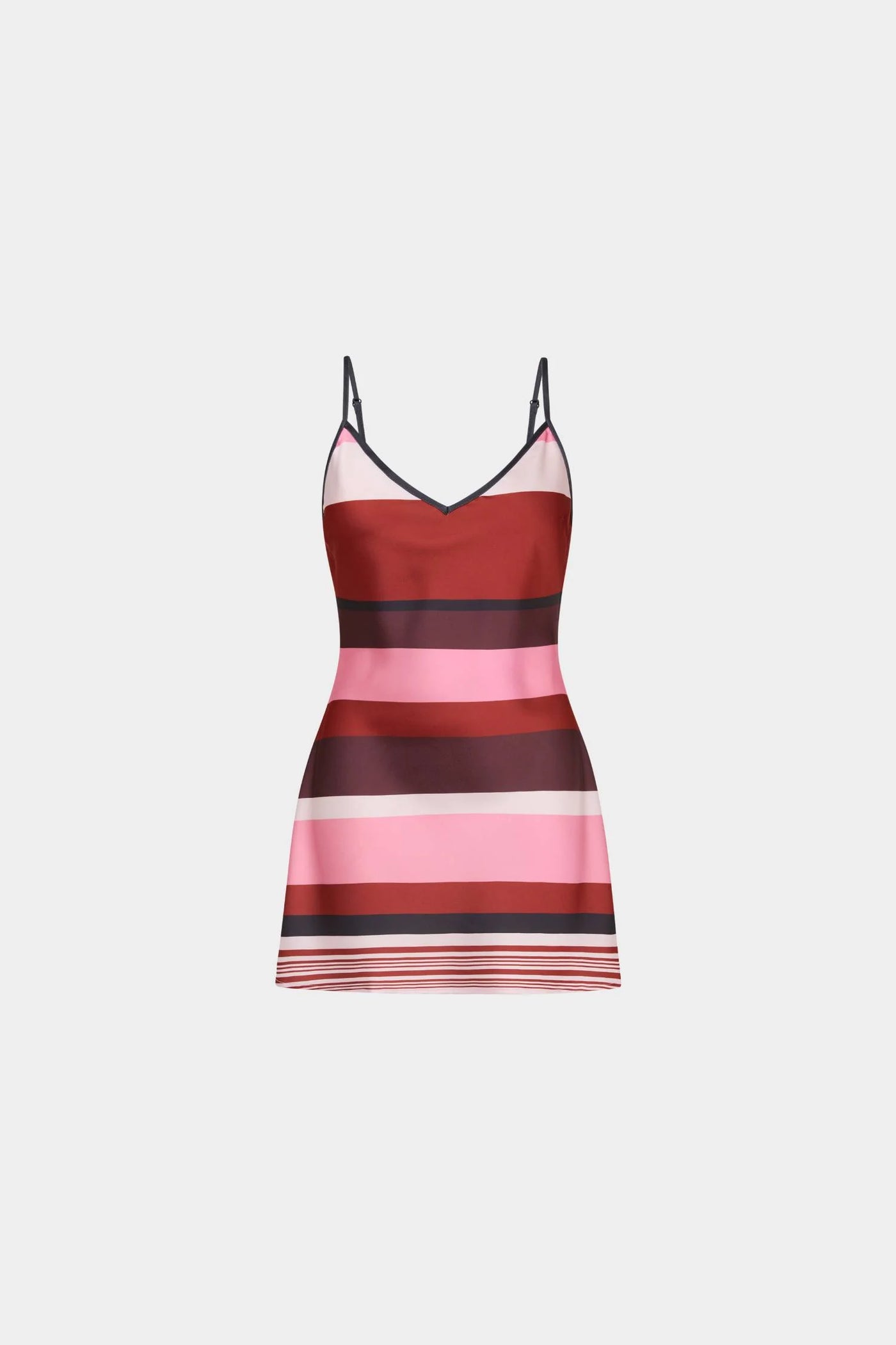 BIAS MINI DRESS FUCHSIA STRIPE