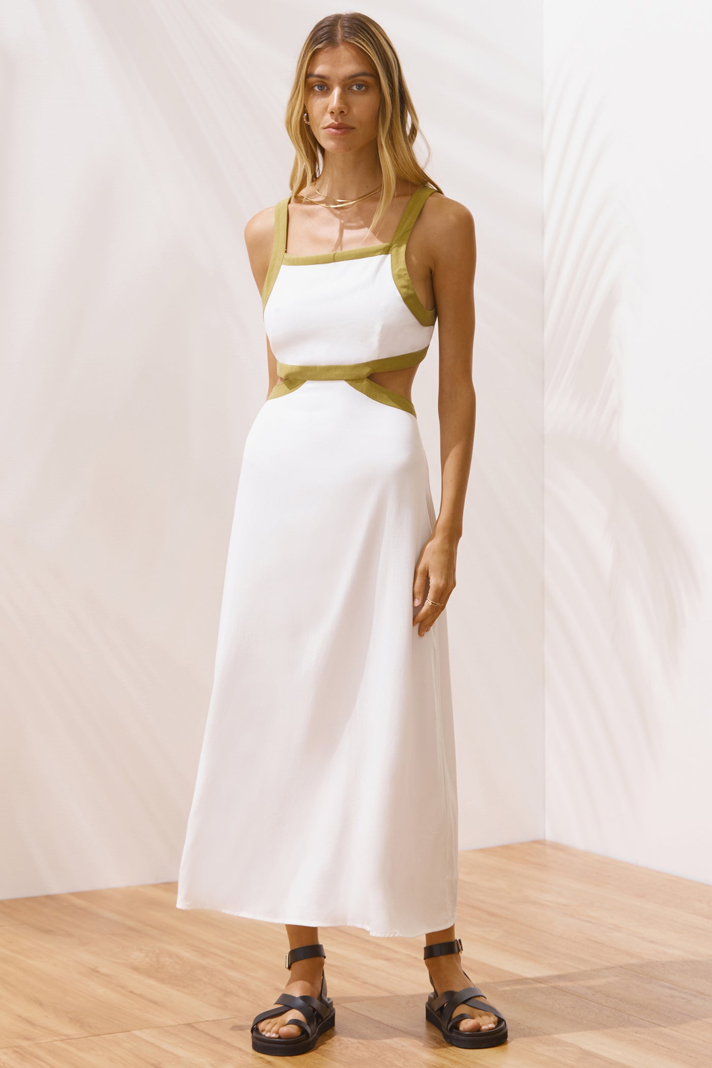Sancia Giselle dress white avocado