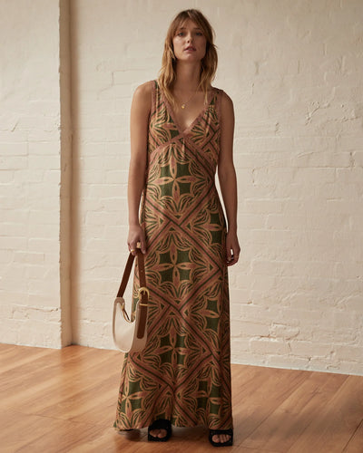 SANCIA HAZEL DRESS MARNI GEO PRINT