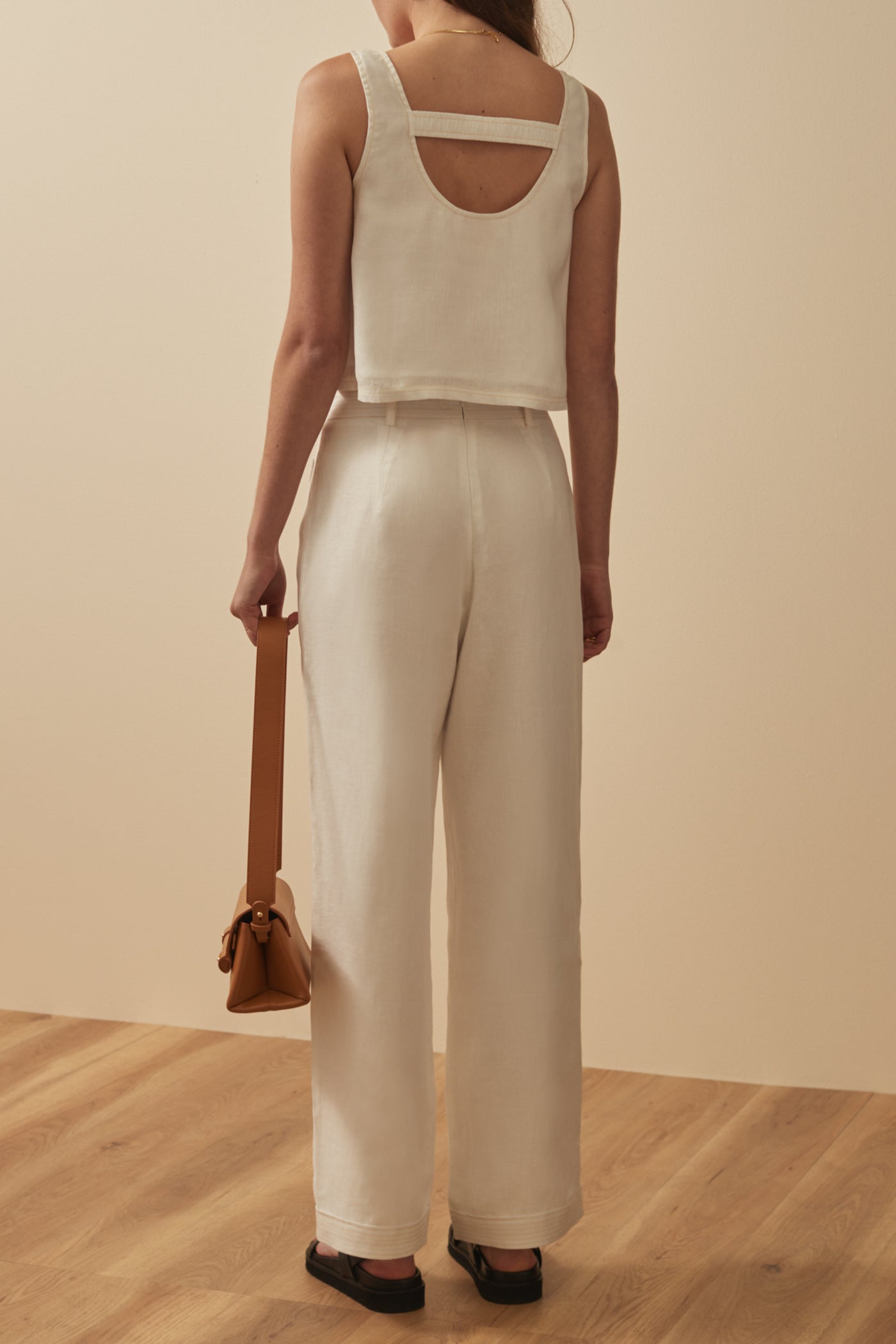THE EYNID PANTS WHITE