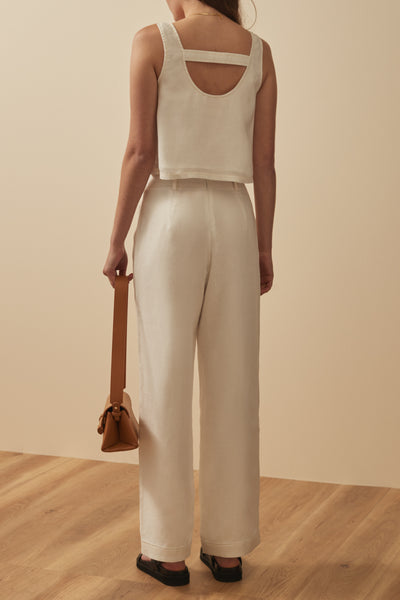 THE EYNID PANTS WHITE