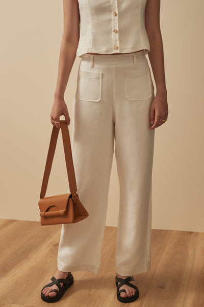 THE EYNID PANTS WHITE