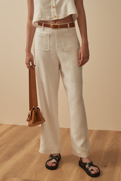 THE EYNID PANTS WHITE