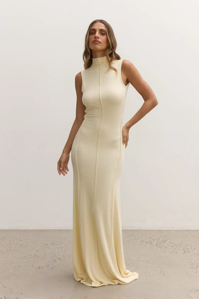 BAYSE MAE MAXI DRESS LEMON | BABY LEMONADE STORE