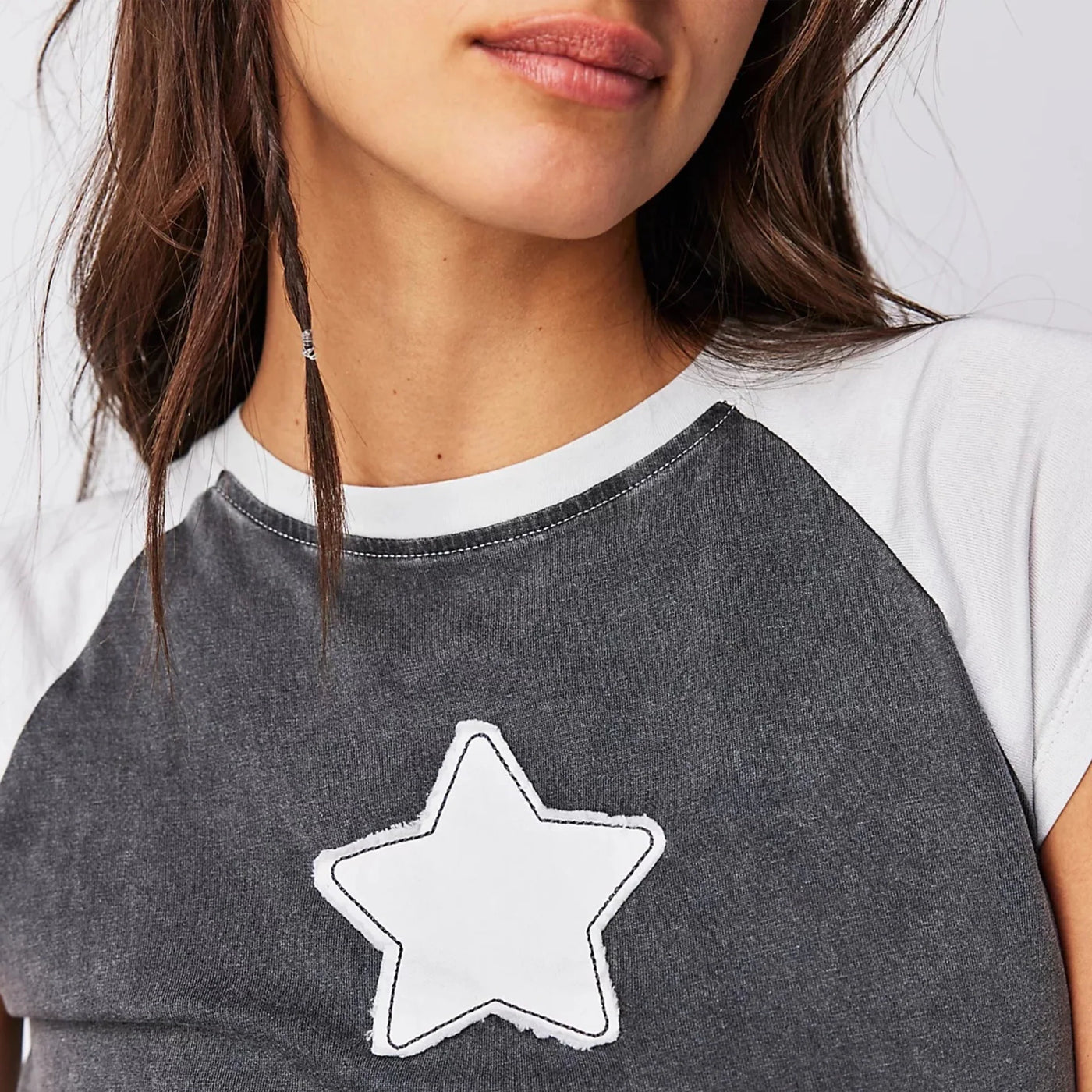 THE LAUNDRY ROOM STARDOM RAGLAN TEE BLACK AND WHITE | BABY LEMONADE STORE
