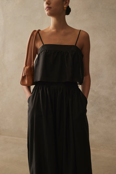 SANCIA THE COVE TOP BLACK | BABY LEMONADE STORE