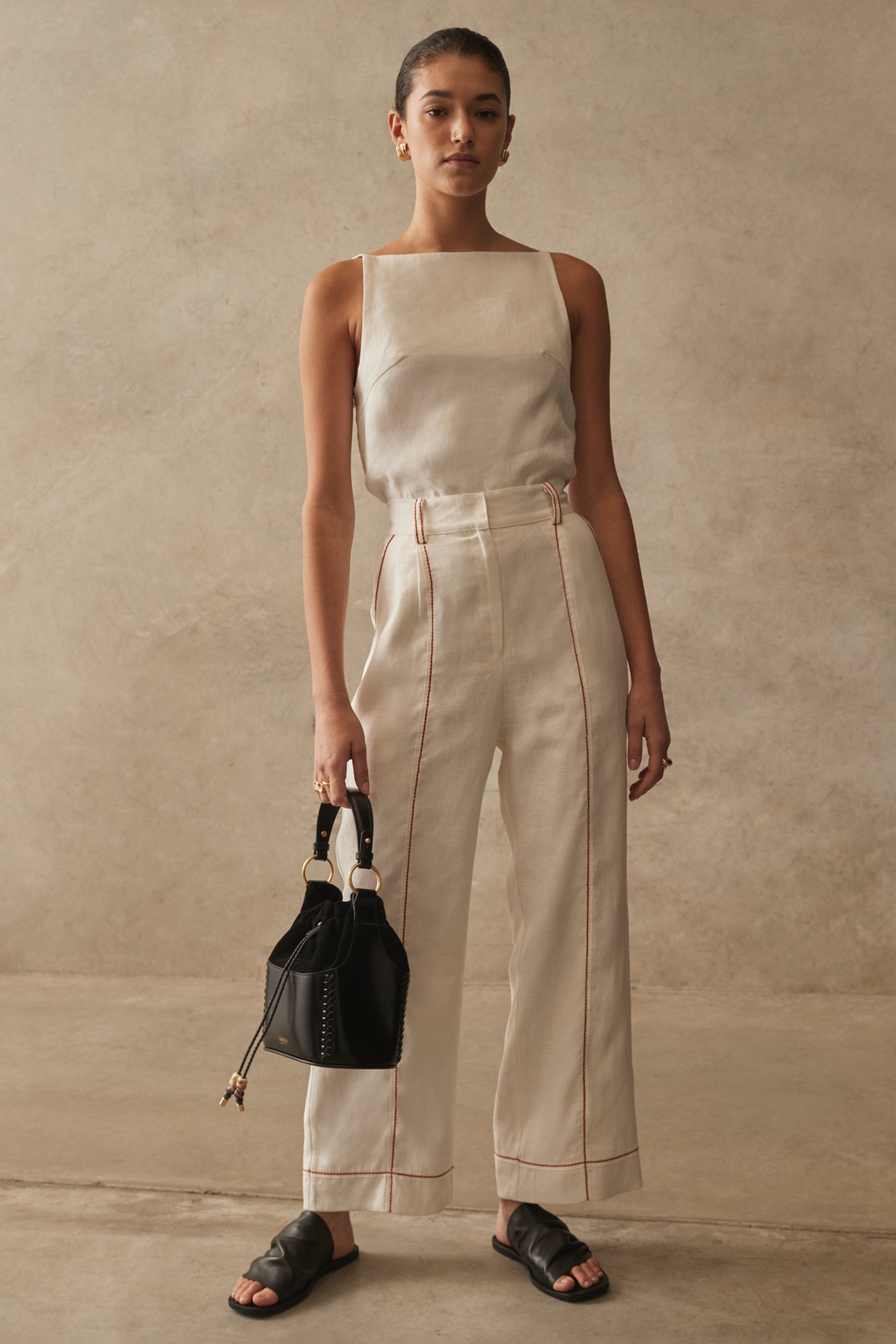 SANCIA THE AVALON PANTS WHITEHAVEN