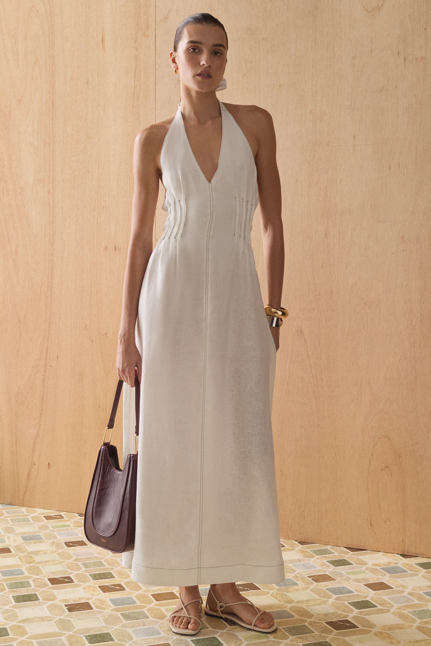 SANCIA THE BIRDIE DRESS BLANCA