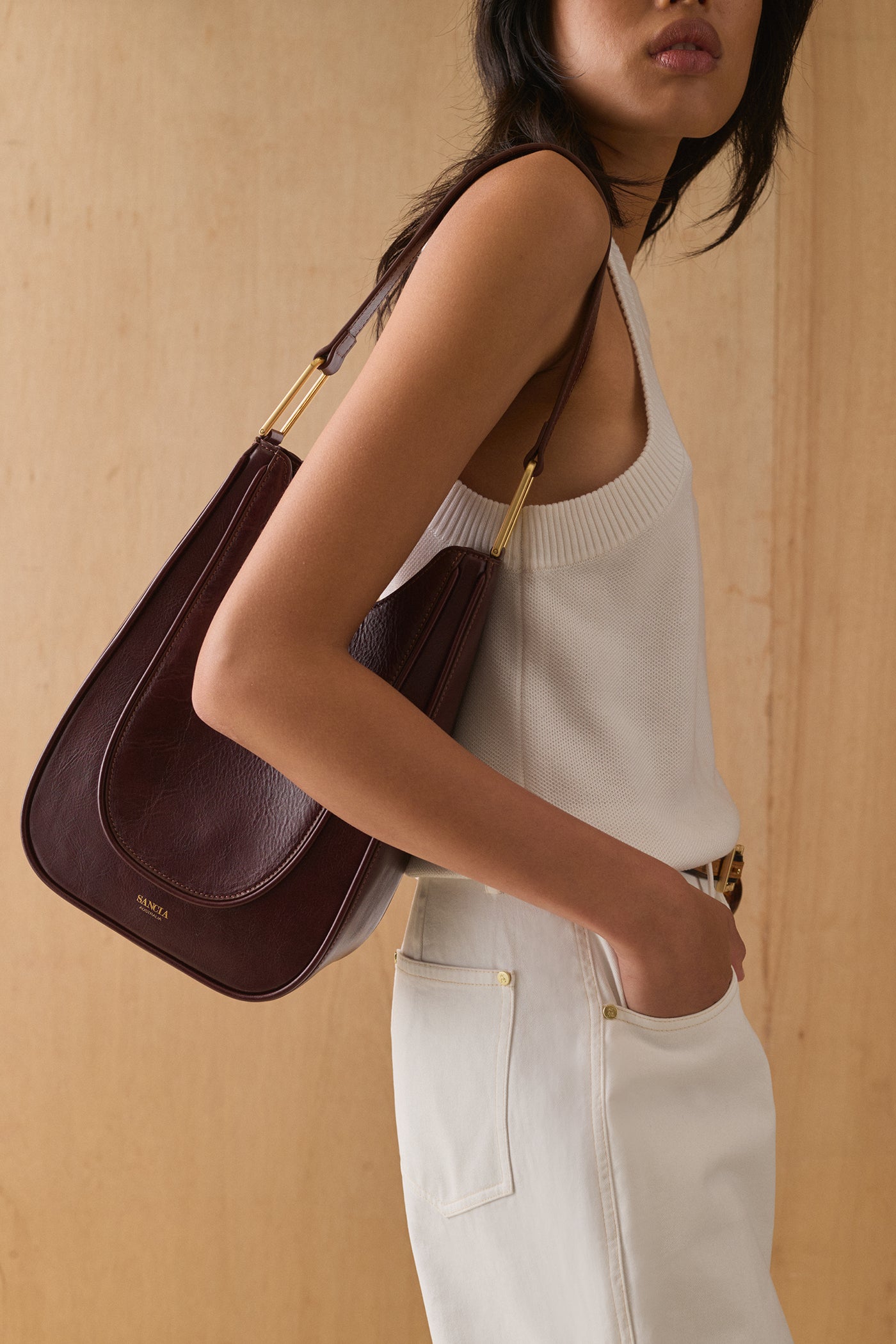 SANCIA THE TASH KNIT TANK WHITE