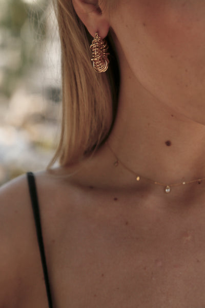 THE LINE MONACO SMALL HOOP EARRING GOLD | BABY LEMONADE STORE