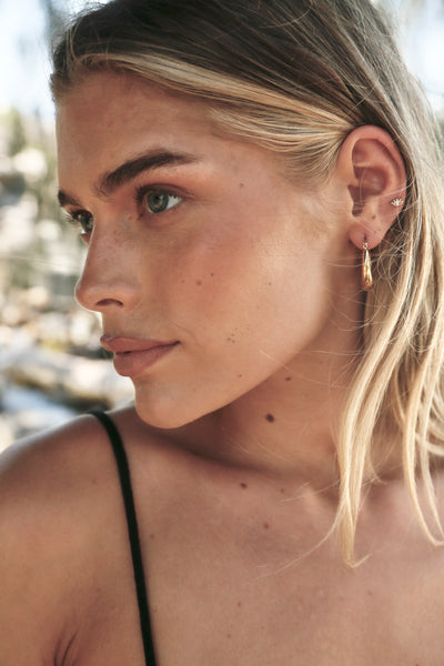 THE LINE CLEO HOOP EARRINGS GOLD | BABY LEMONADE STORE