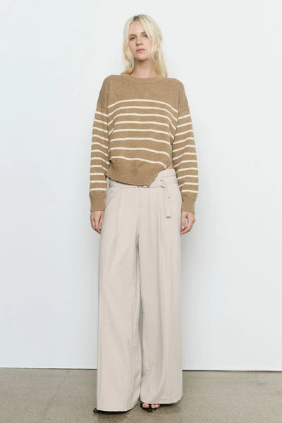 SOVERE SOLENE KNIT JUMPER PECAN/VANILLA