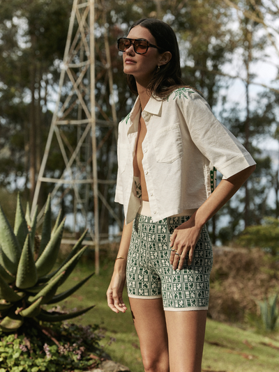 JUAN & ME ICONIC YARDAGE SHORTS GREEN