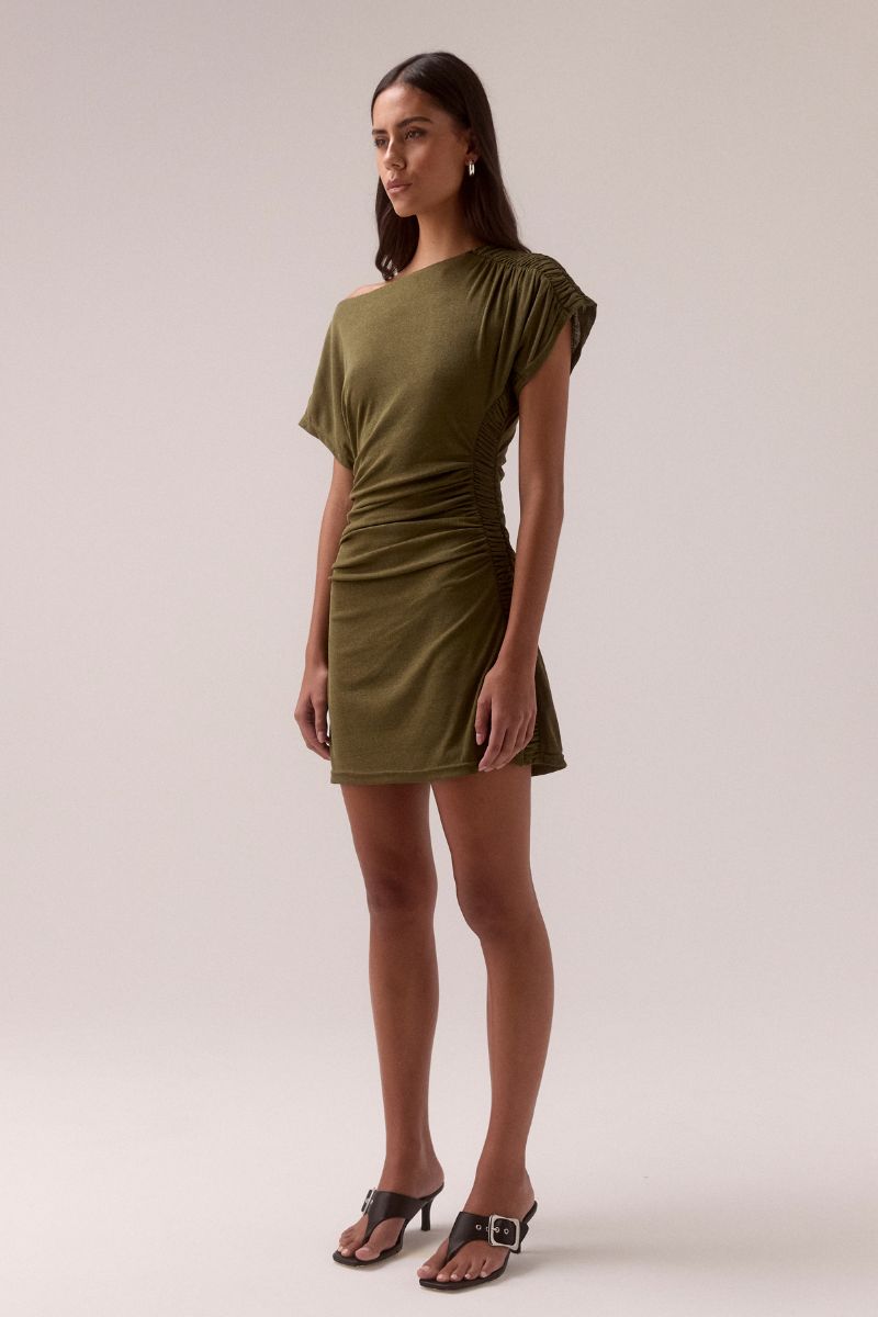 SOVERE STUDIO RUA MINI DRESS OLIVE