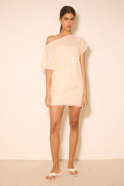 MON RENN ELIXIR SEQUIN SKIRT