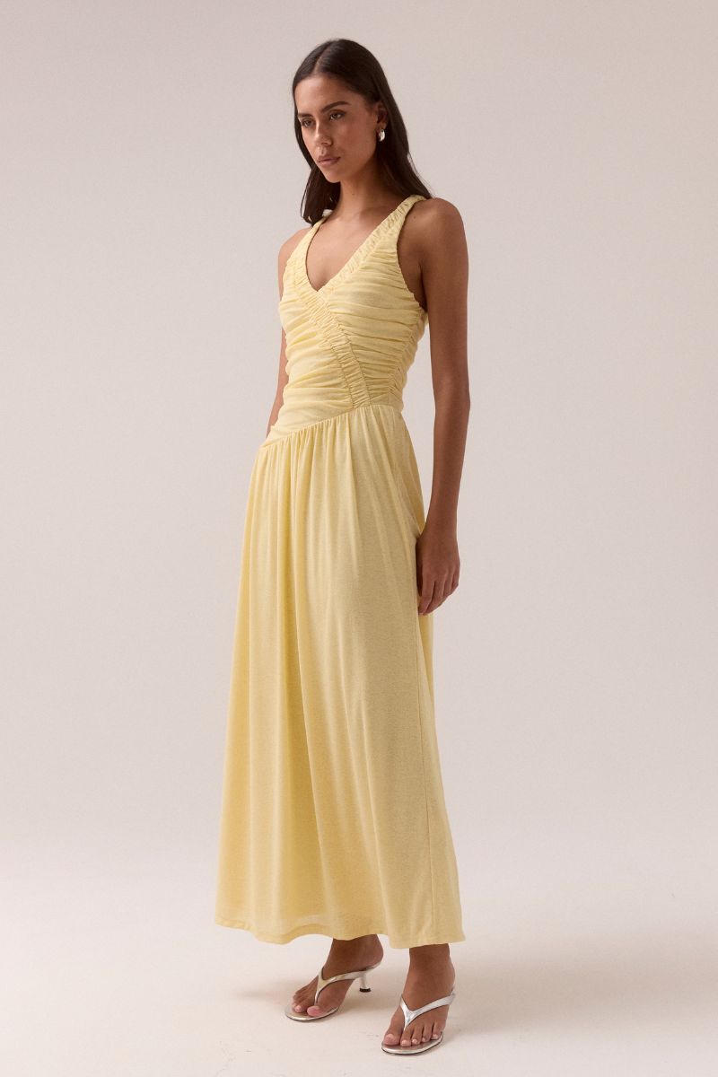 SOVERE STUDIO RUA MAXI DRESS LEMONADE