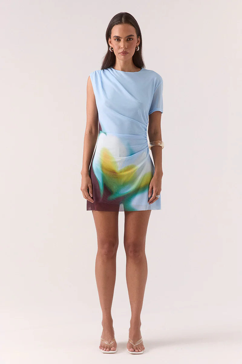 SOVERE STUDIO ZINNIA MESH MINI DRESS
