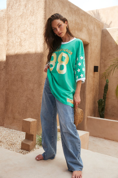 Sabbi The You Cute Green Cotton Tee 