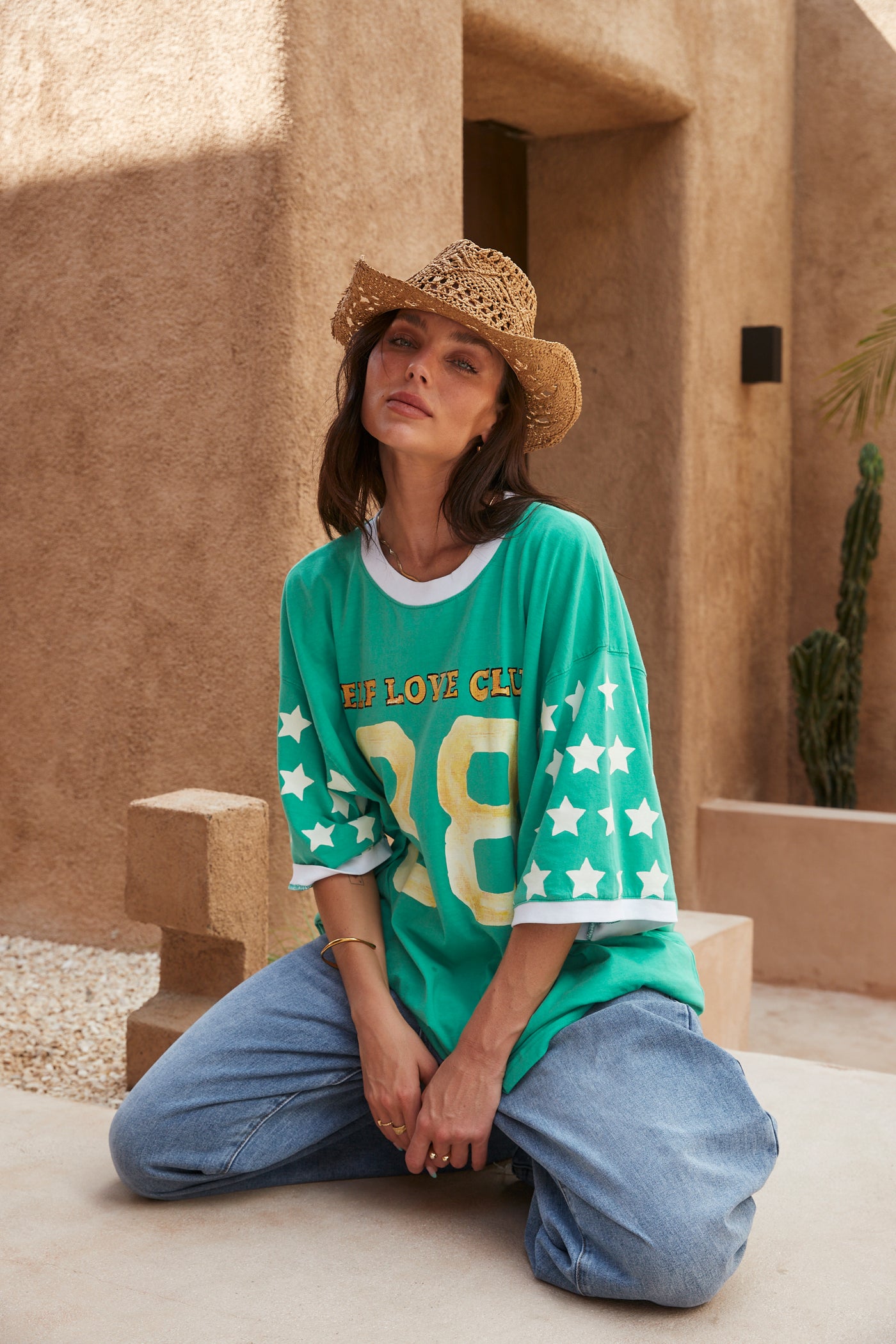 Sabbi The You Cute Green Cotton Tee 