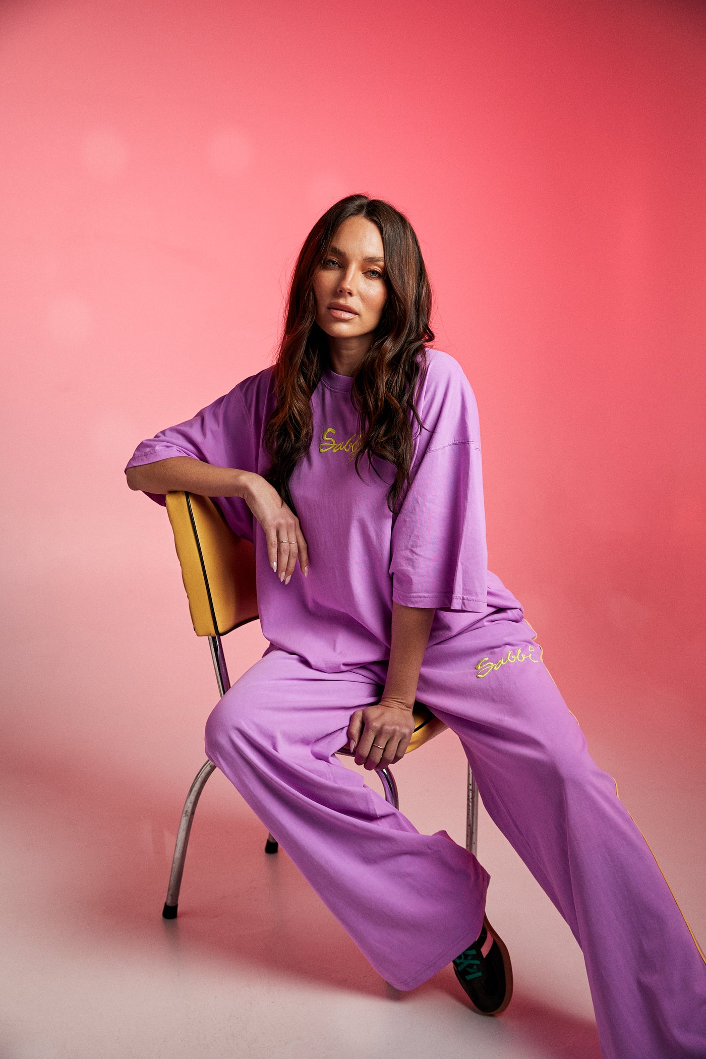 SABBI THE STAND OUT TEE FLURO PURPLE