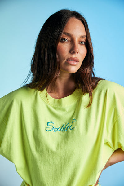 SABBI THE STAND OUT TEE FLURO YELLOW
