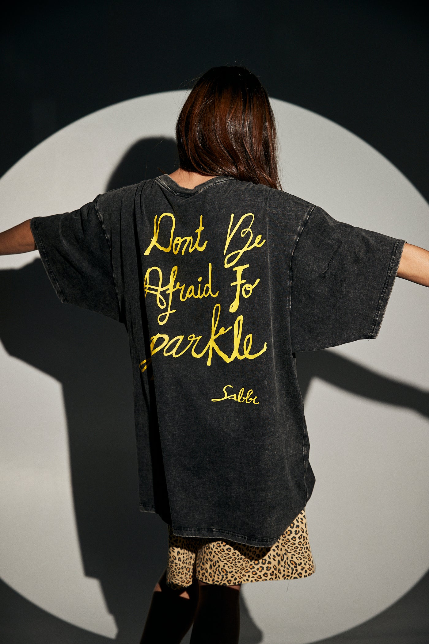 SABBI THE SPARKLE TITTY TEE BLACK