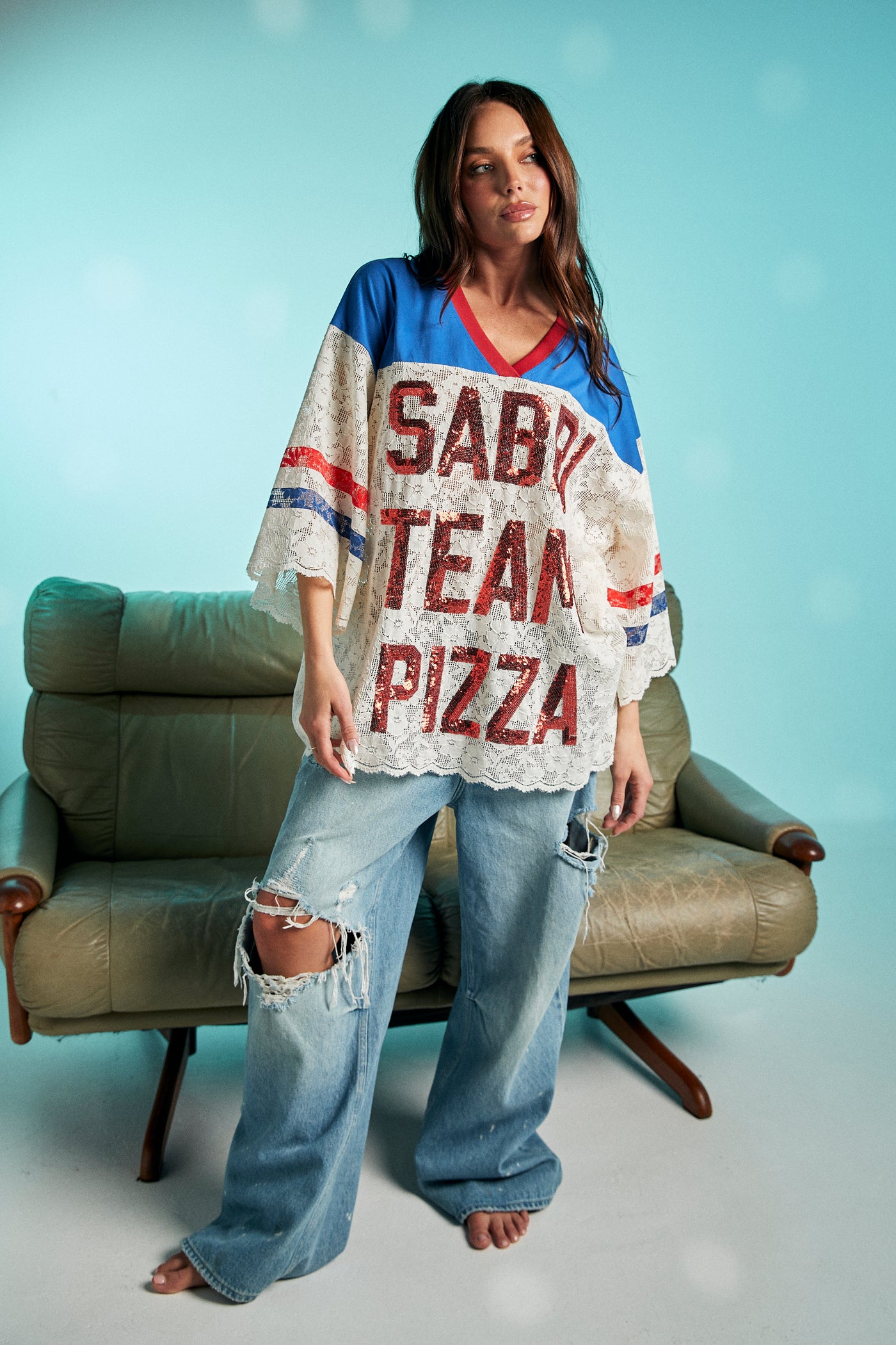 SABBI THE TEAM PIZZA JERSEY CREAM