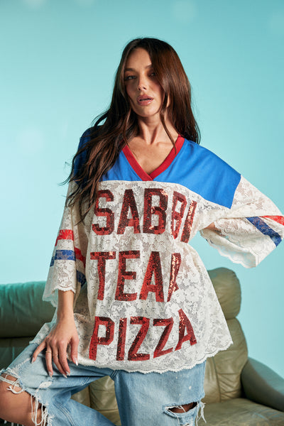SABBI THE TEAM PIZZA JERSEY CREAM
