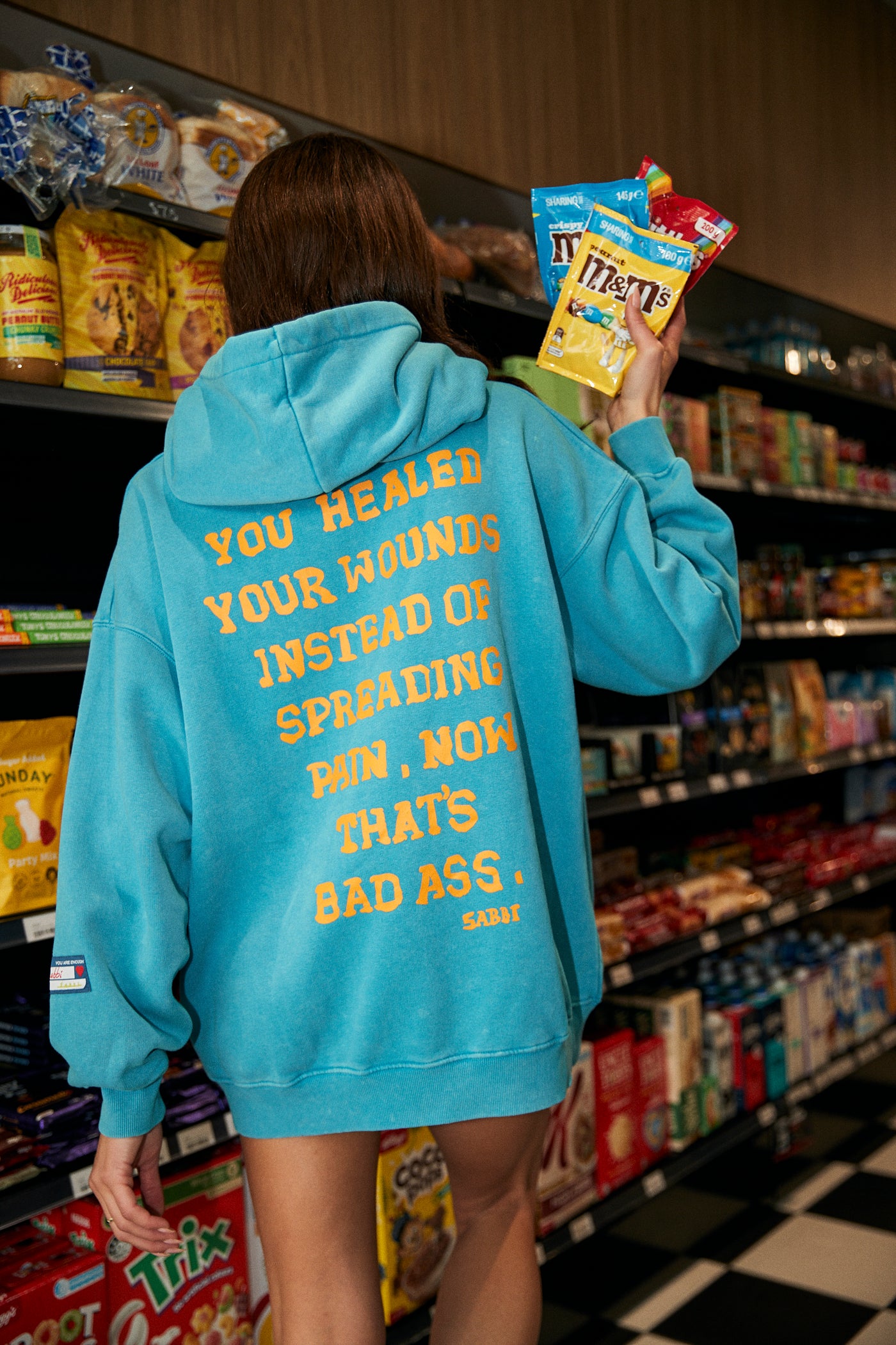 SABBI SELF LOVE CLUB HOODIE BLUE