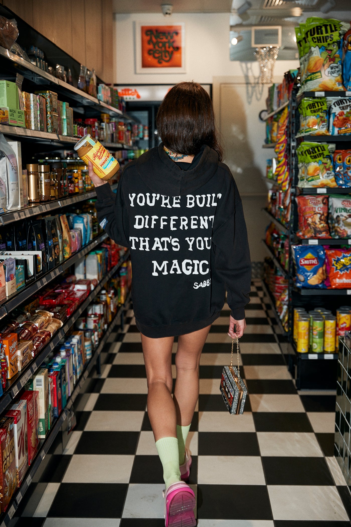 SABBI SELF LOVE CLUB HOODIE BLACK