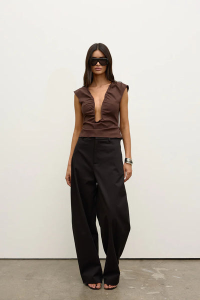 BAYSE RANI TOP CHOCOLATE