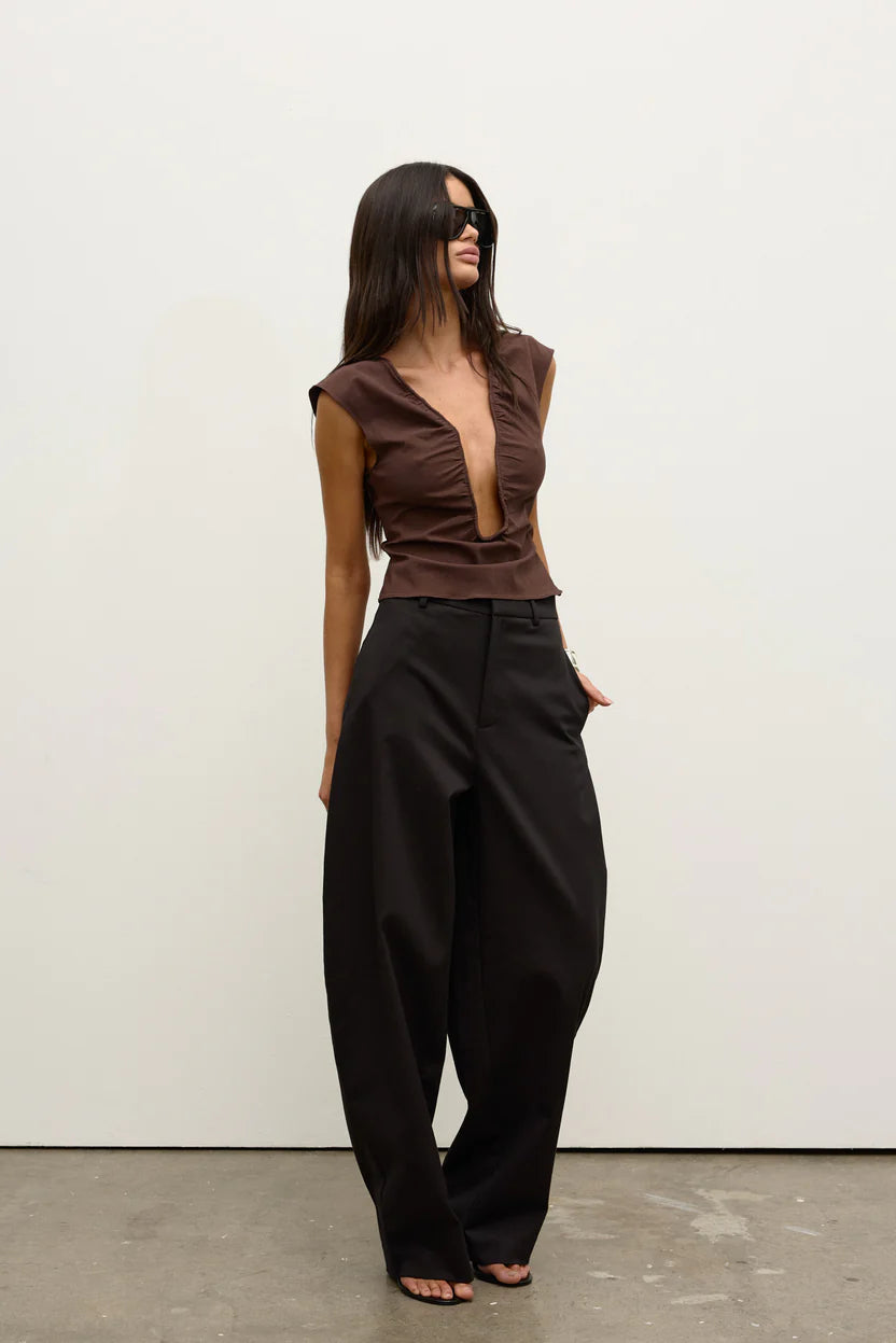 BAYSE RANI TOP CHOCOLATE