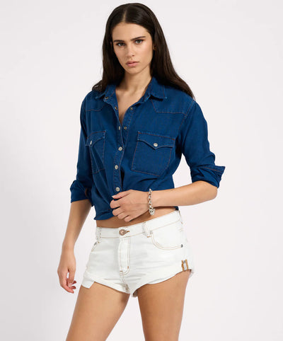 ONE TEASPOON BANDITS DENIM SHORTS WHITE BEAUTY | BABY LEMONADE STORE