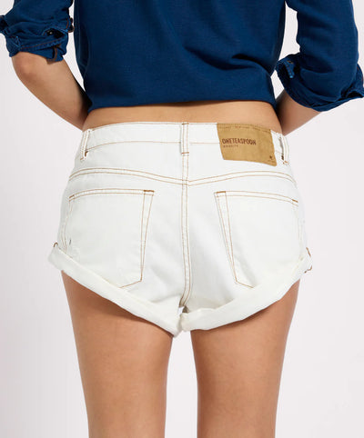 ONE TEASPOON BANDITS DENIM SHORTS WHITE BEAUTY | BABY LEMONADE STORE