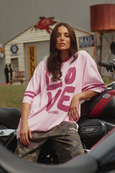 SABBI OVERSIZED LOVE REVOLUTION TEE  | BABY LEMONADE STORE