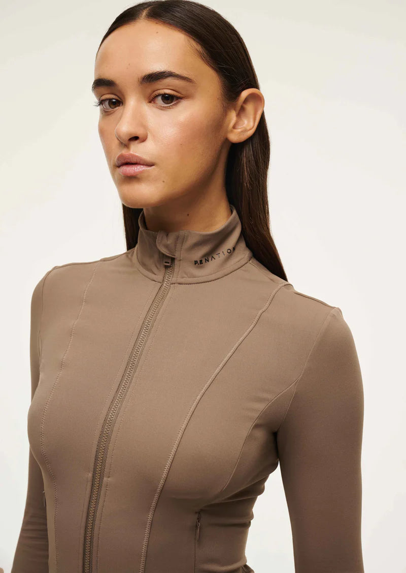PE NATION BREAKTHROUGH JACKET FOSSIL