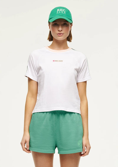 PE NATION RETROGRADE SHORT SLEEVE TEE  WHITE