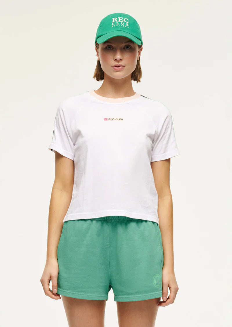 PE NATION RETROGRADE SHORT SLEEVE TEE  WHITE