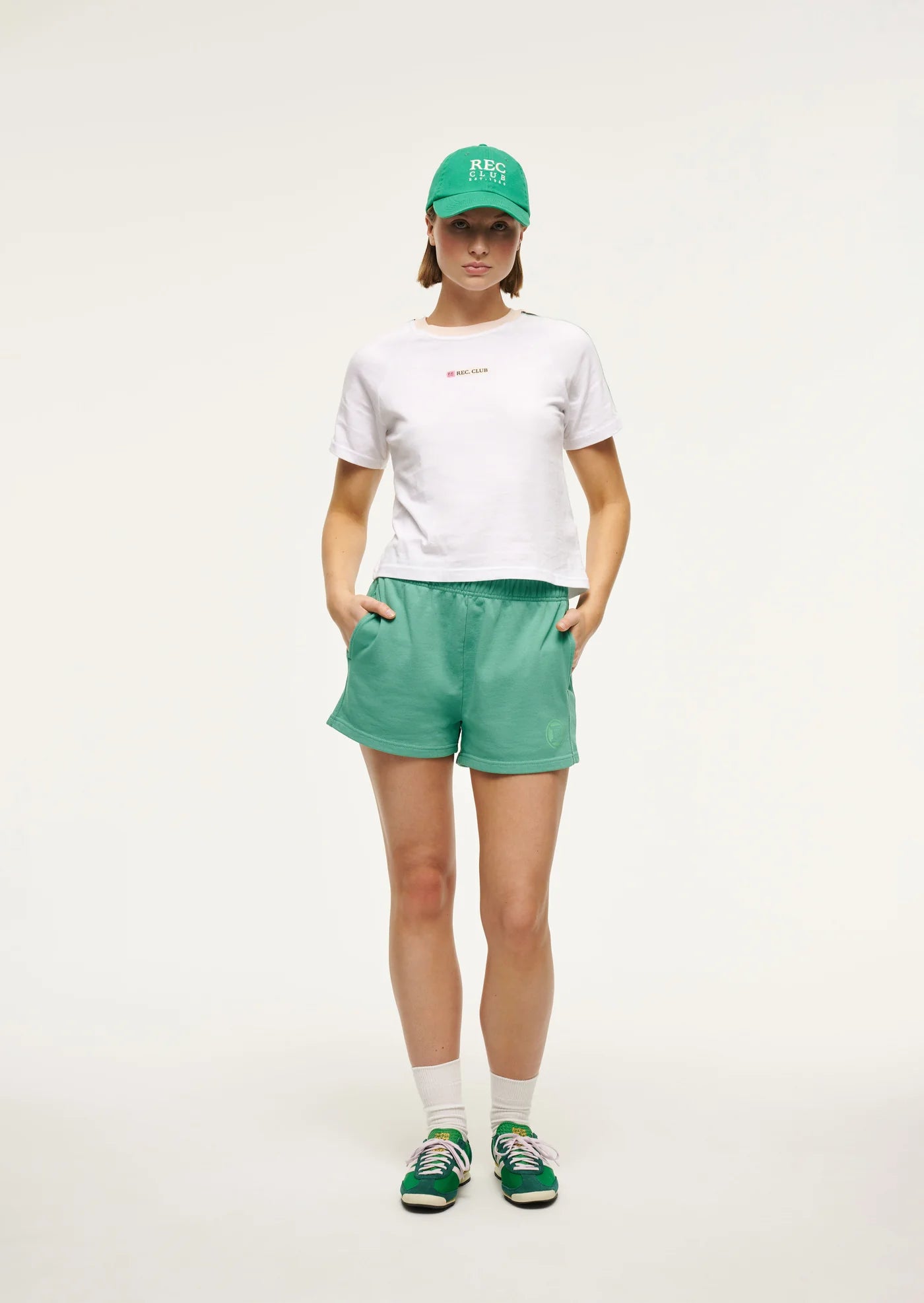 PE NATION RETROGRADE SHORT SLEEVE TEE  WHITE