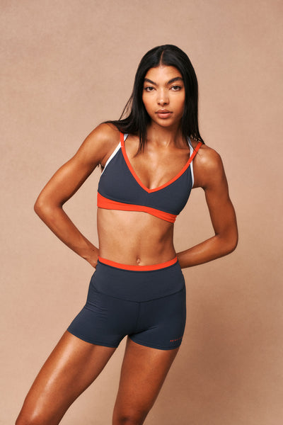 PE NATION PARAMOUNT SPORTS BRA MARINE BLUE