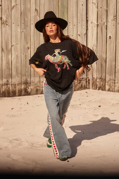 SABBI THE VERY OVERSIZED WORDS HAVE POWER TEE BLACK