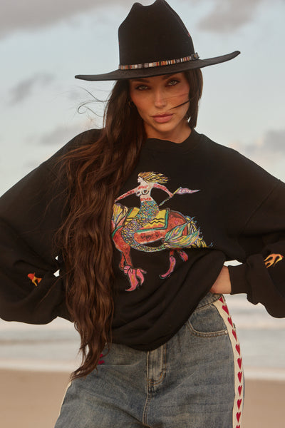 SABBI WORDS HAVE POWER DIEGO SWEATSHIRT BLACK