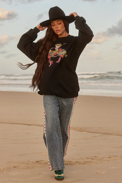 SABBI WORDS HAVE POWER DIEGO SWEATSHIRT BLACK