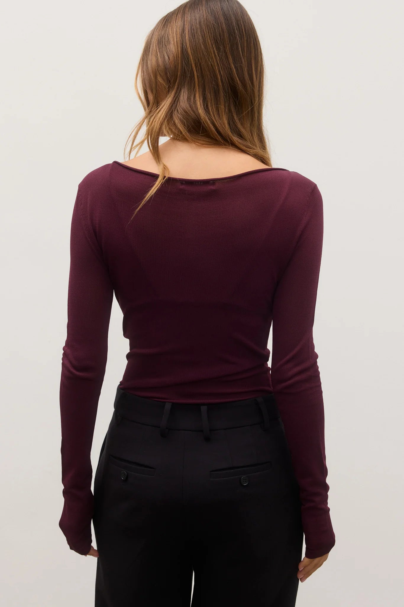 BAYSE MANI TOP PLUM