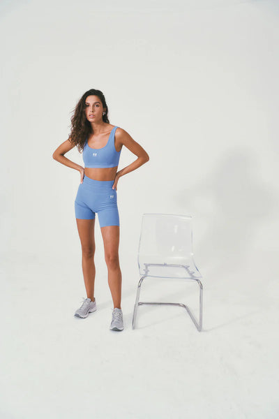 PE NATION RESTORE  SEAMLESS BIKE SHORT SUMMER SKY| BABY LEMONADE STORE