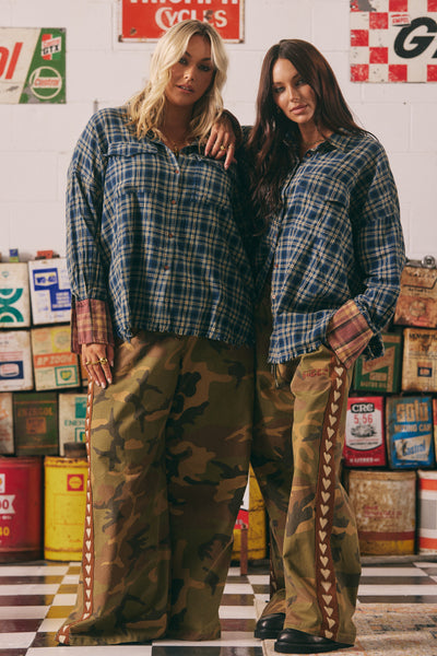 SABBI RAVING HEARTS DRILL PANTS CAMO