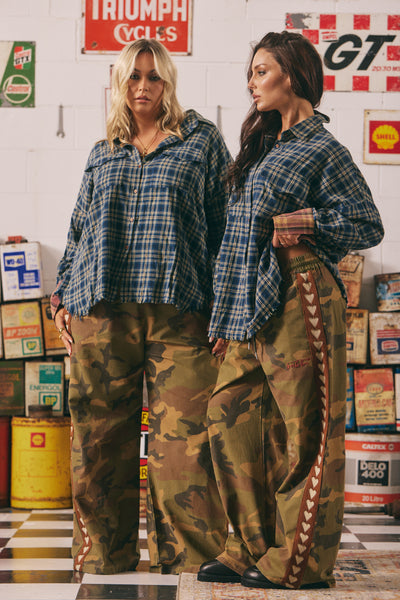 SABBI RAVING HEARTS DRILL PANTS CAMO