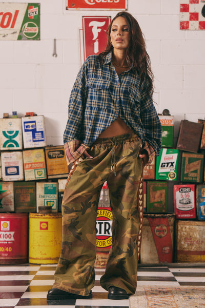 SABBI RAVING HEARTS DRILL PANTS CAMO