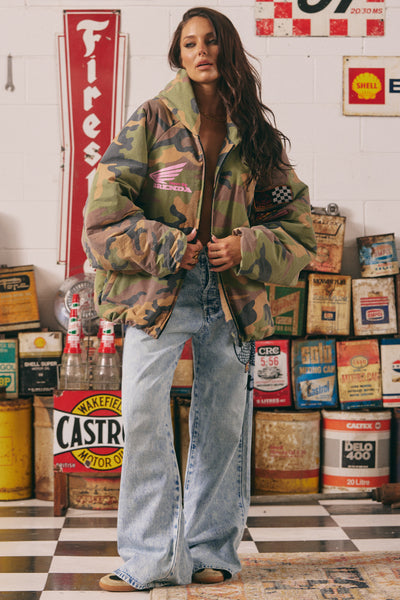 SABBI BE KIND BOMBER JACKET CAMO | BABY LEMONADE STORE